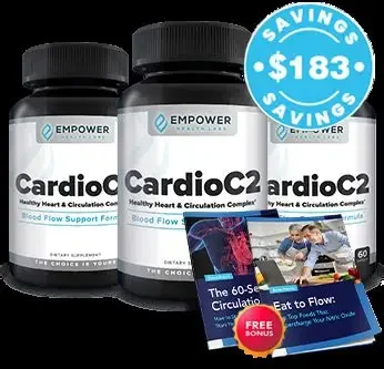 Cardio C2 heart and circulation capsules three-bottle pack